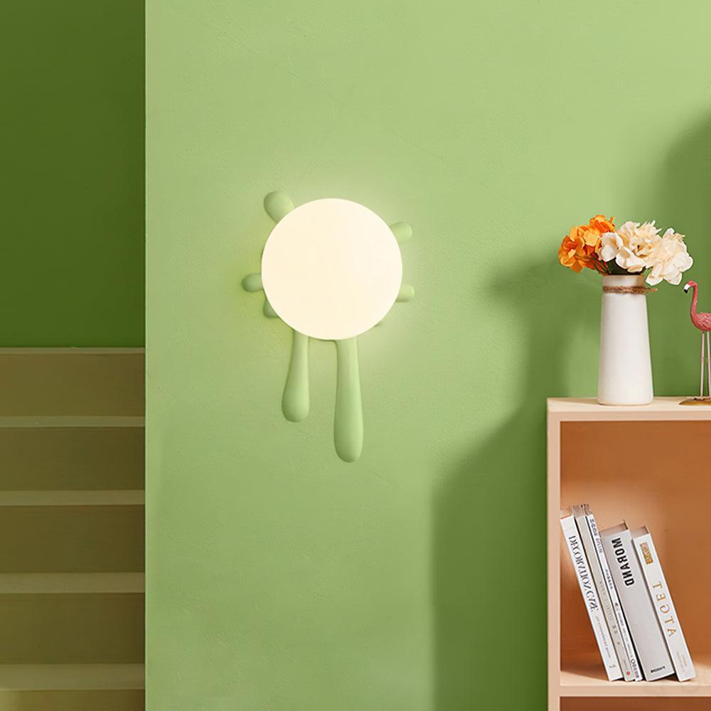 Wall Lamp Abstract Resin Splash Globe-Neutral Decor