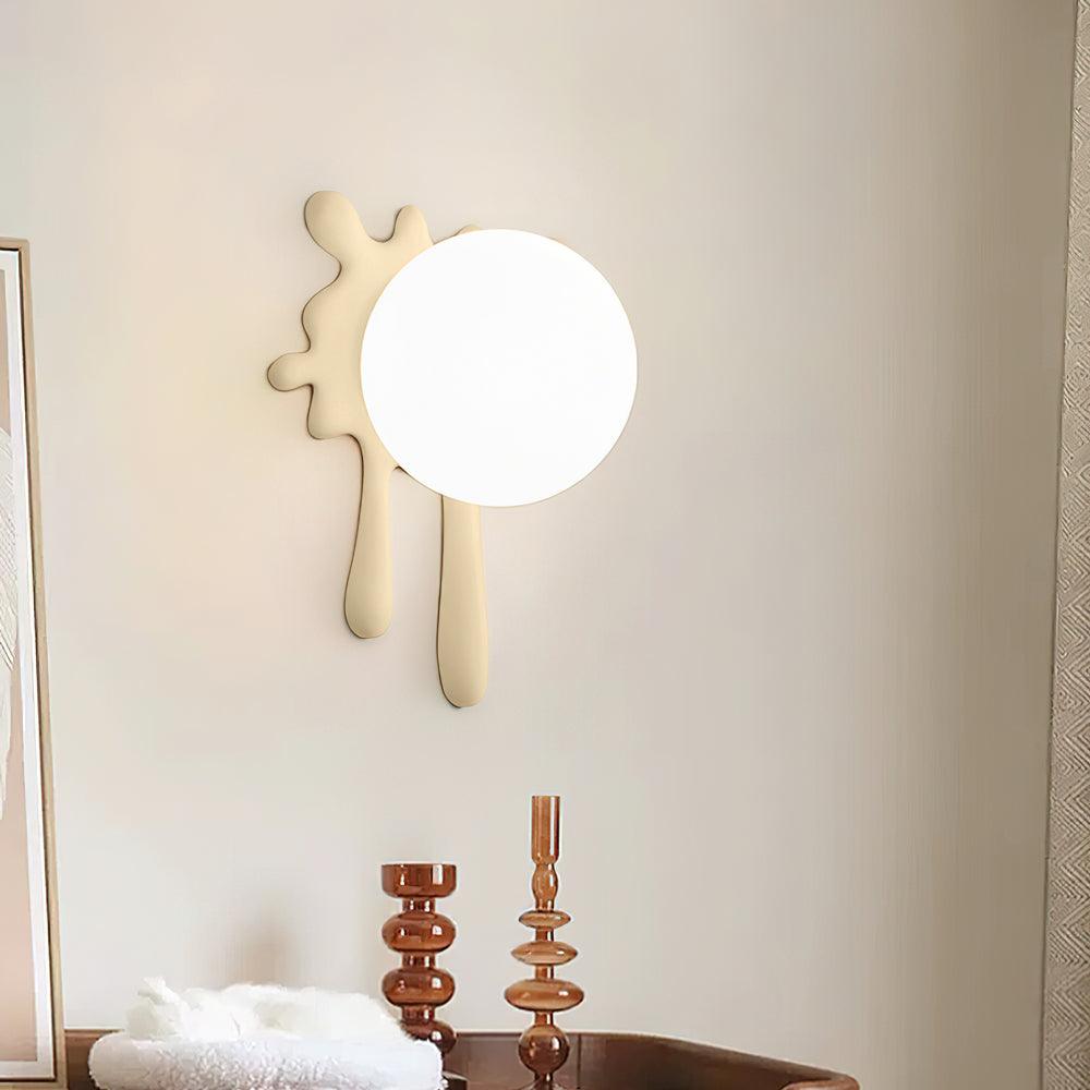 Wall Lamp Abstract Resin Splash Globe-Neutral Decor