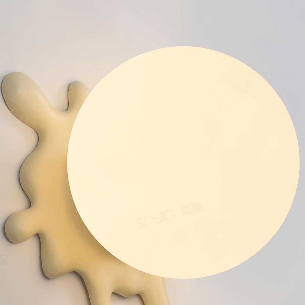 Wall Lamp Abstract Resin Splash Globe-Neutral Decor
