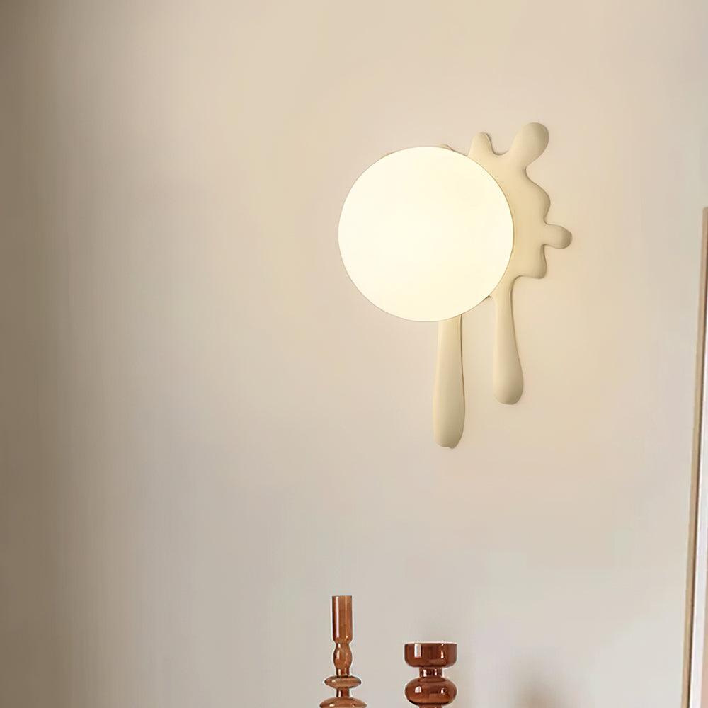 Wall Lamp Abstract Resin Splash Globe-Neutral Decor