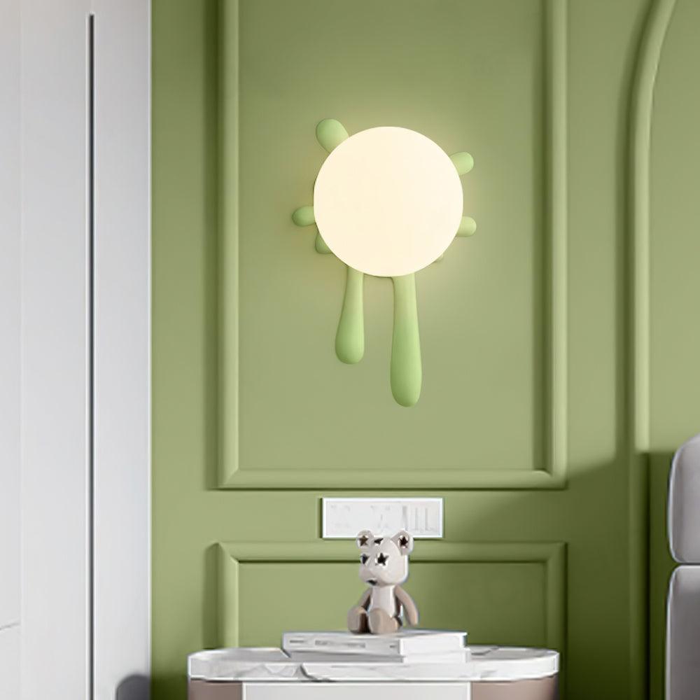 Wall Lamp Abstract Resin Splash Globe-Neutral Decor