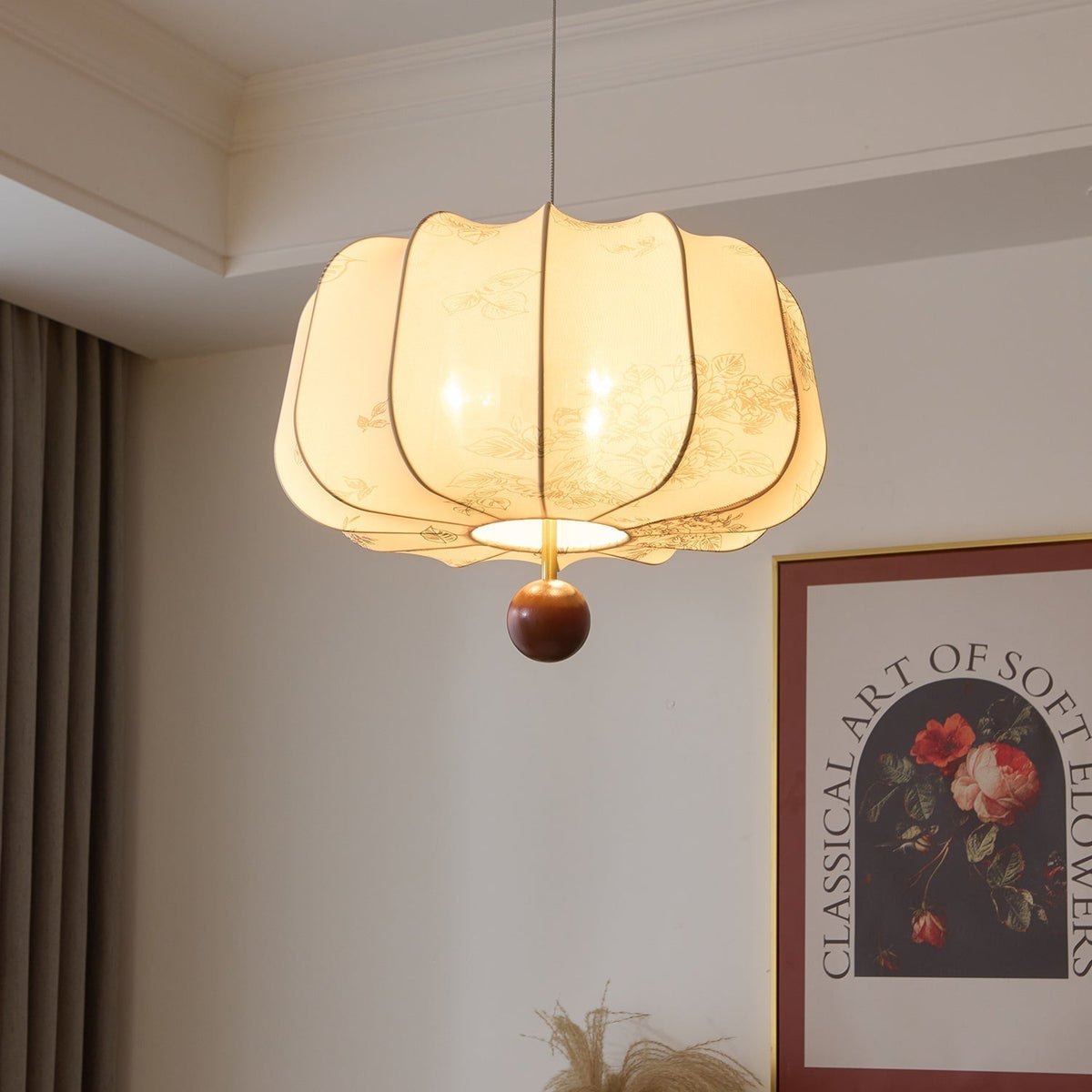 Valera Suspension en Bois et Tissu
