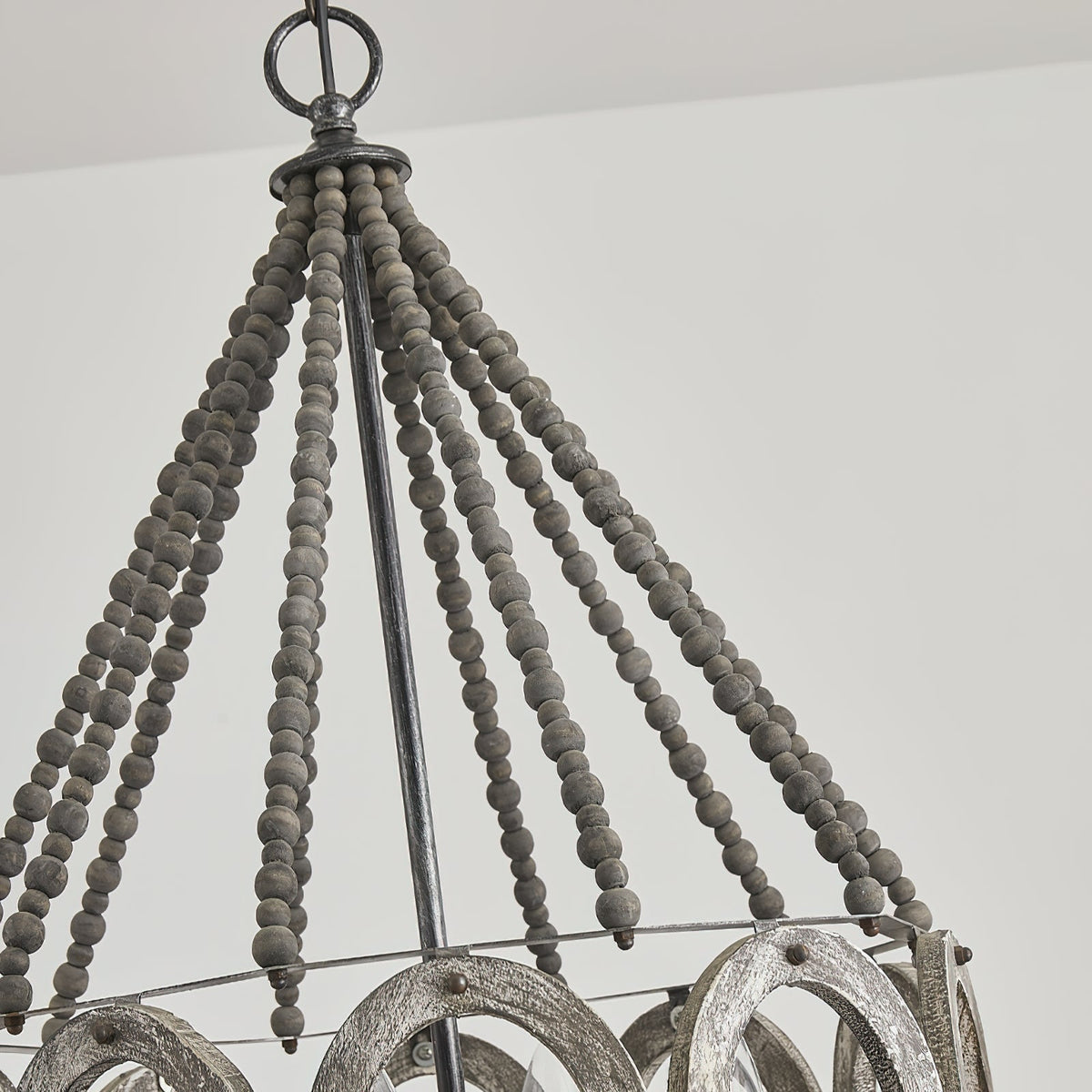 Zasorila Lustre Vintage en Bois et Métal
