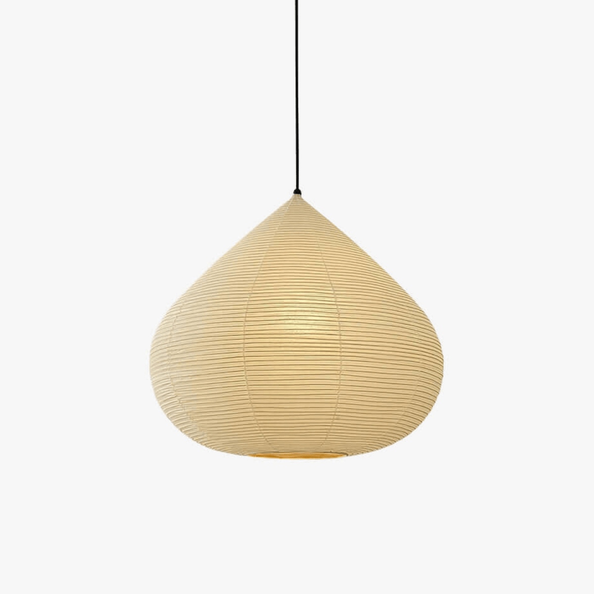 Onion Shape Paper Pendant Light-Neutral Decor