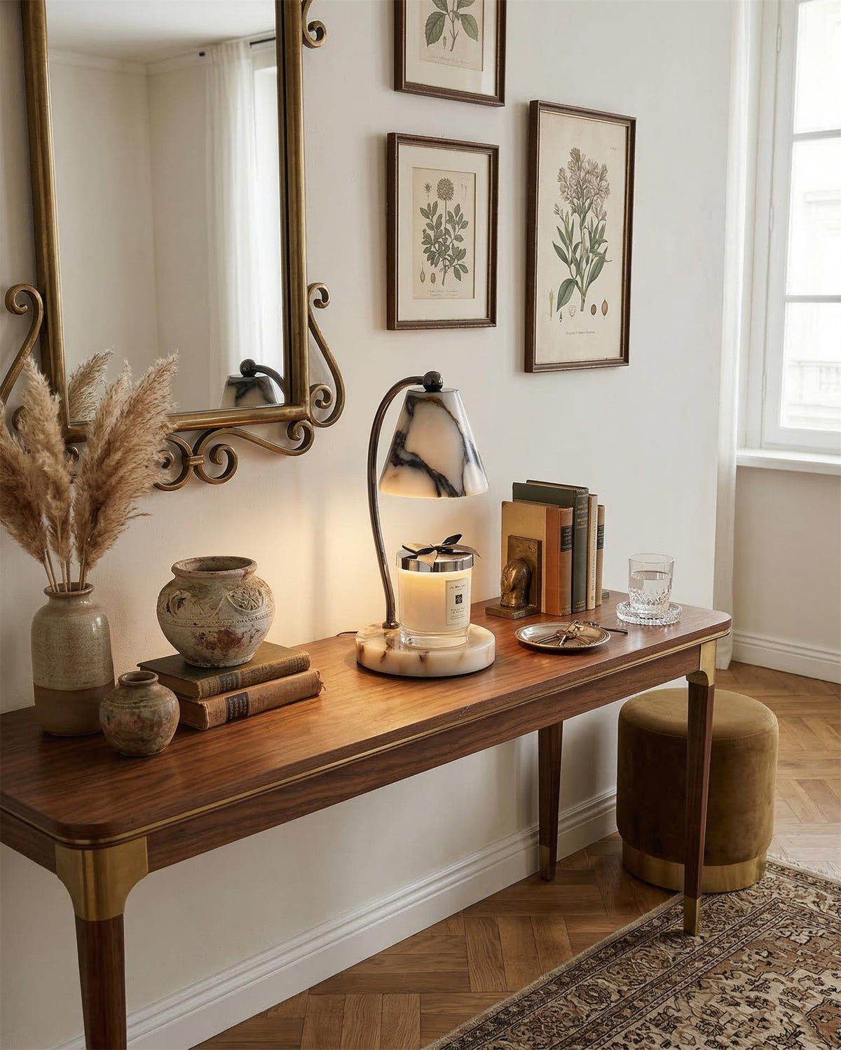 Renael Lampe de Table Chauffe-Bougies