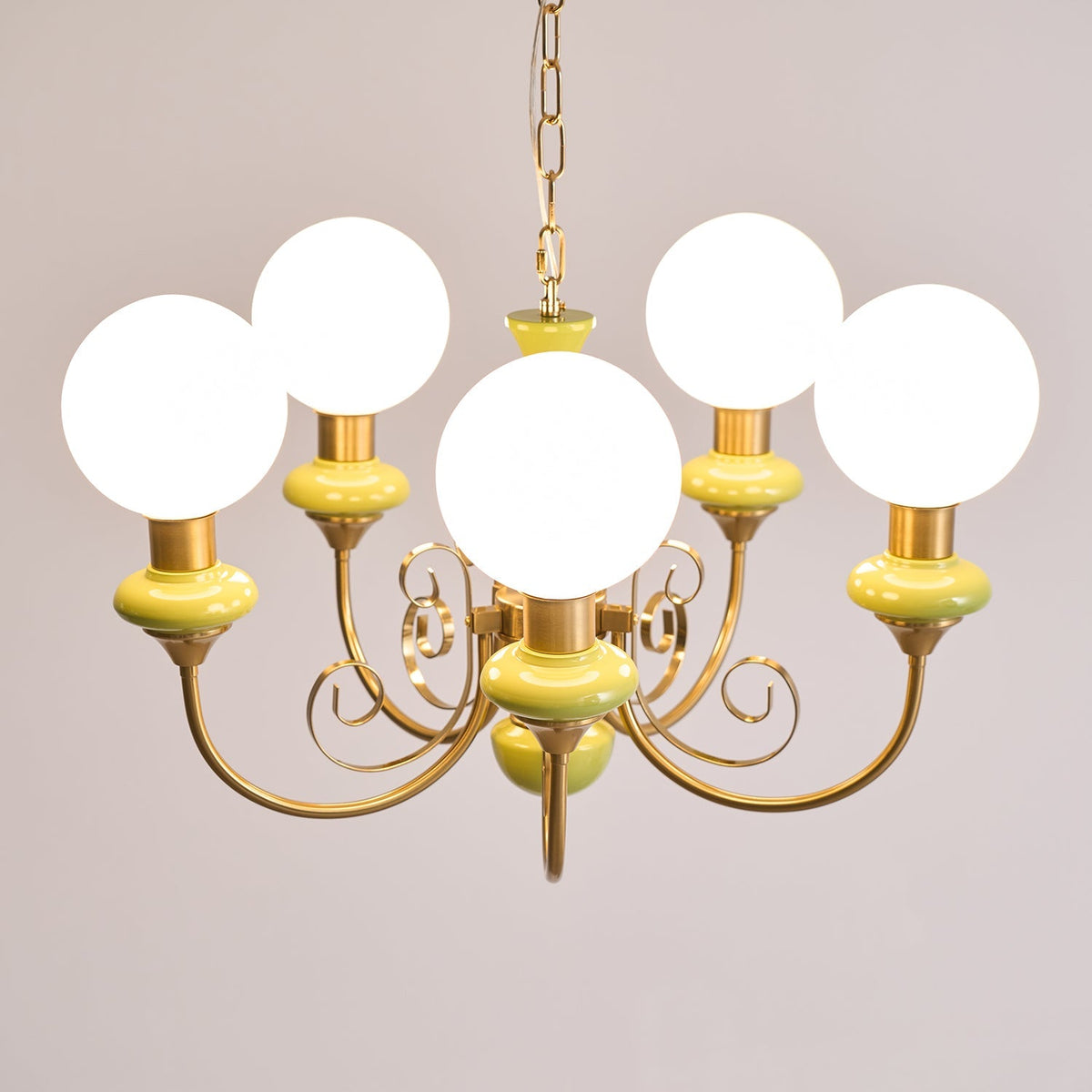 Evsolia Lustre en Verre Onyx Nordique Haut de Gamme