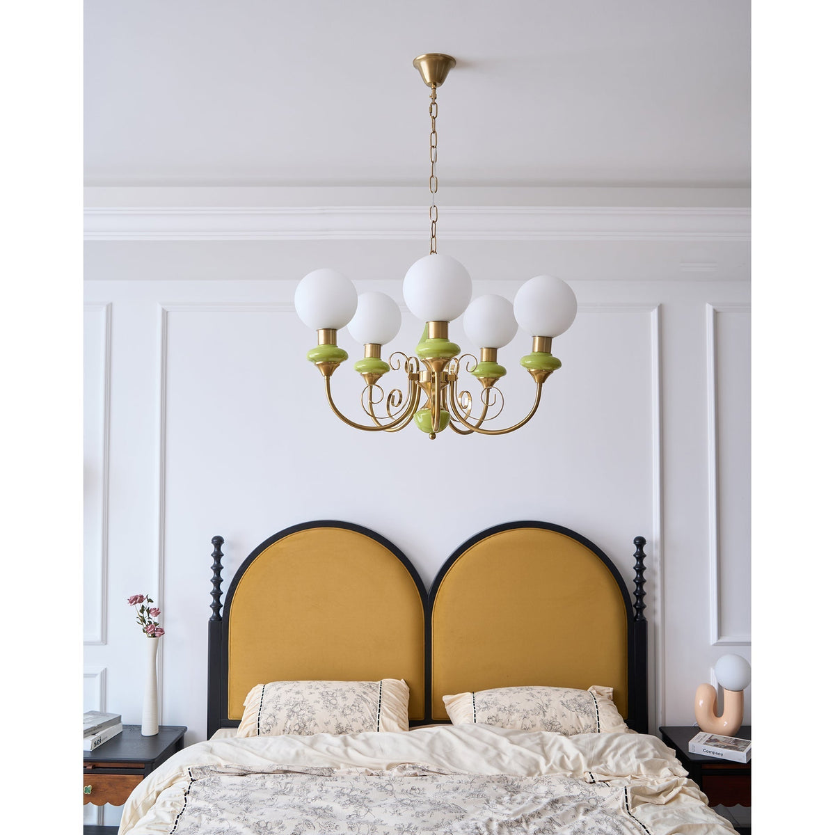 Evsolia Lustre en Verre Onyx Nordique Haut de Gamme