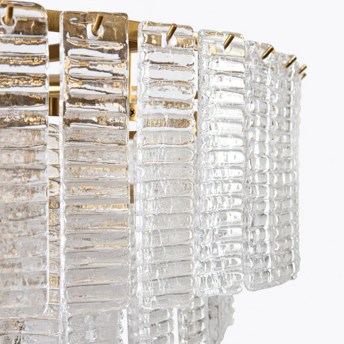 Nivoria Lustre Rose Murano Verre Superposé Vintage Luxe