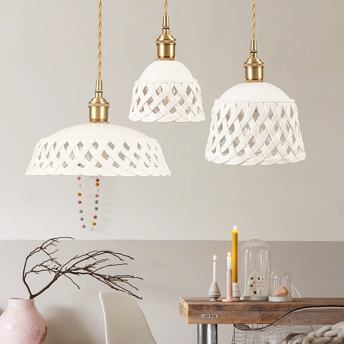 Seluna Suspension Céramique Moderne