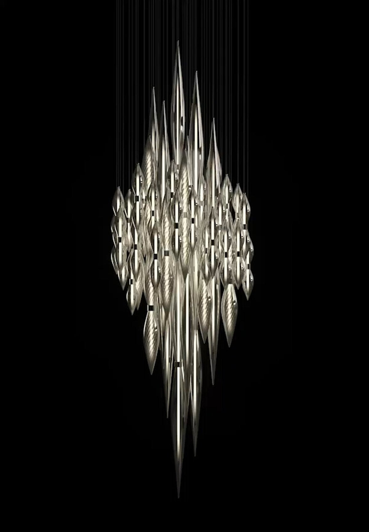 Oloren Lustre Cristal Prismatique Luxe
