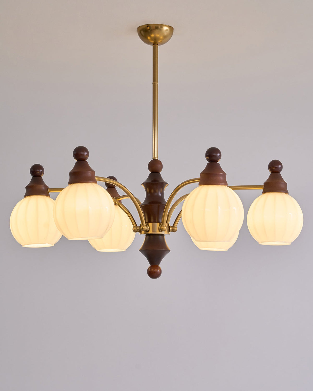 Sylvaine Lustre Blossom avec Abat-jours en Verre