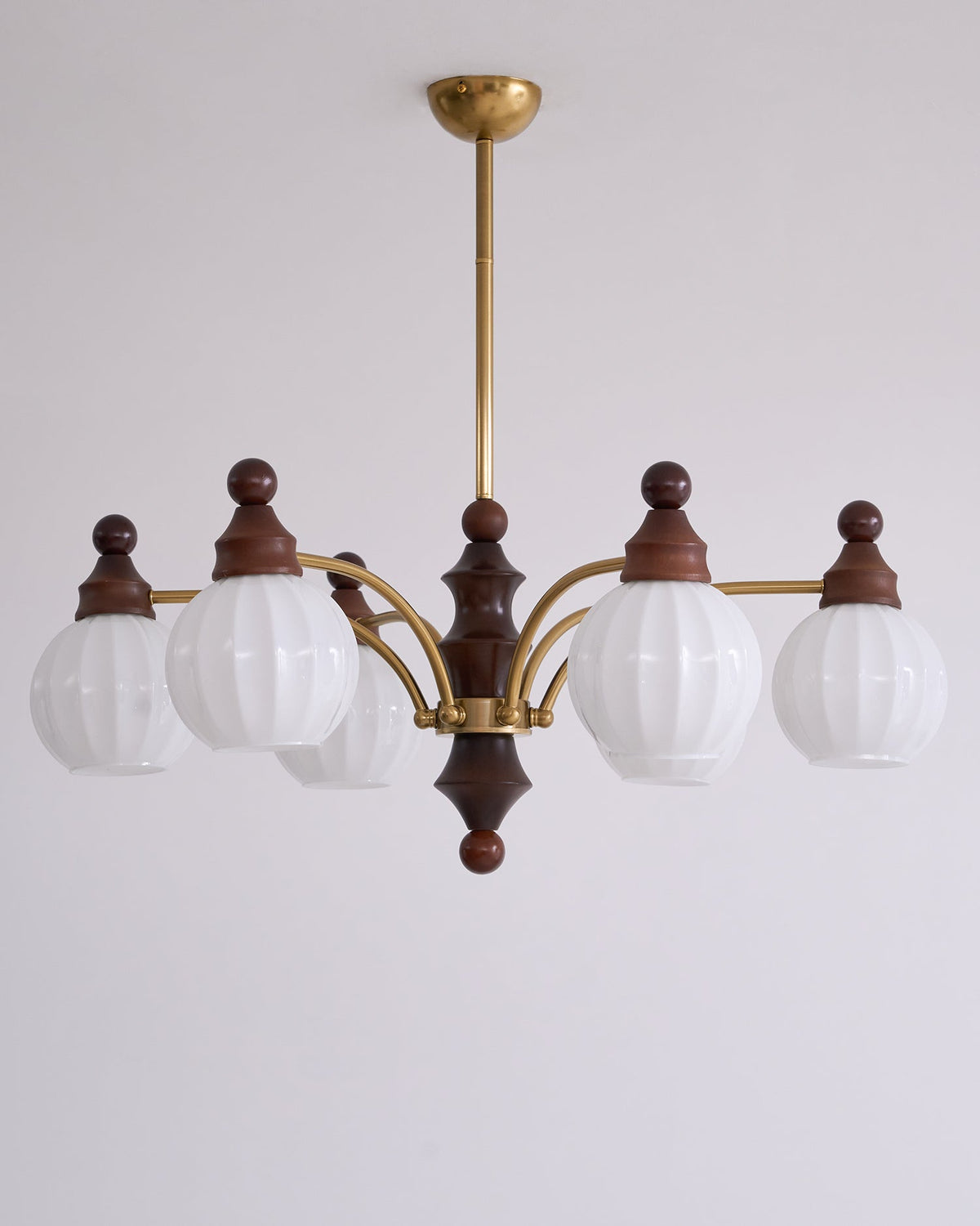 Sylvaine Lustre Blossom avec Abat-jours en Verre