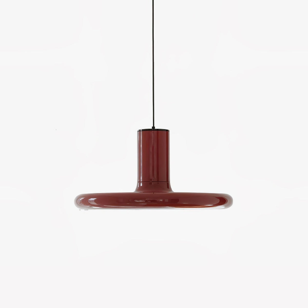 Orlios Lampe suspendue cylindrique en aluminium à disque industriel
