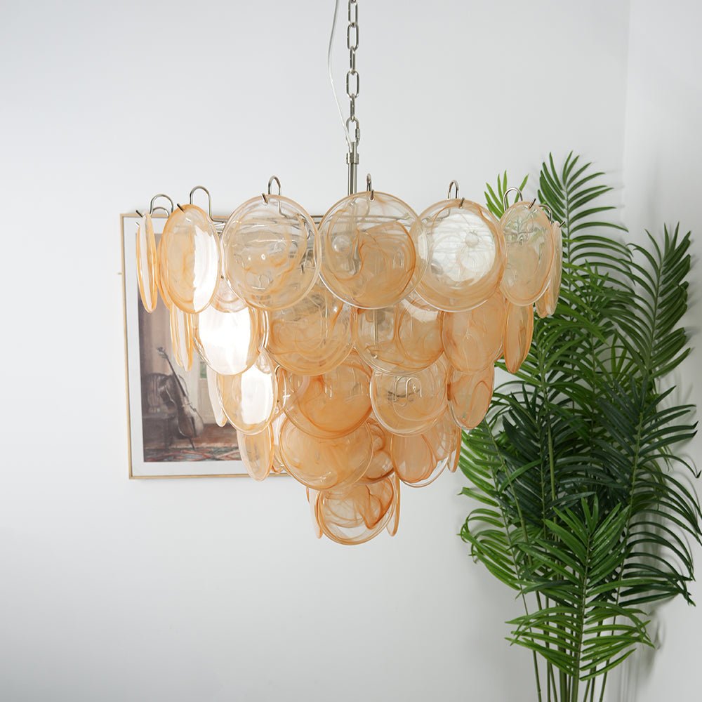 Verara Lustre Murano Verre Disque Classique