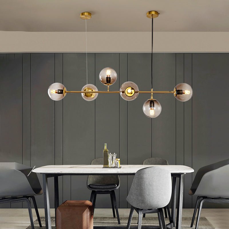 Olveya Suspension Orb Laiton Verre Pour Salon