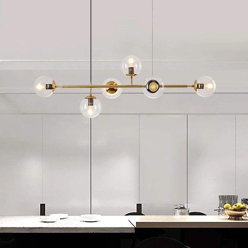 Olveya Suspension Orb Laiton Verre Pour Salon