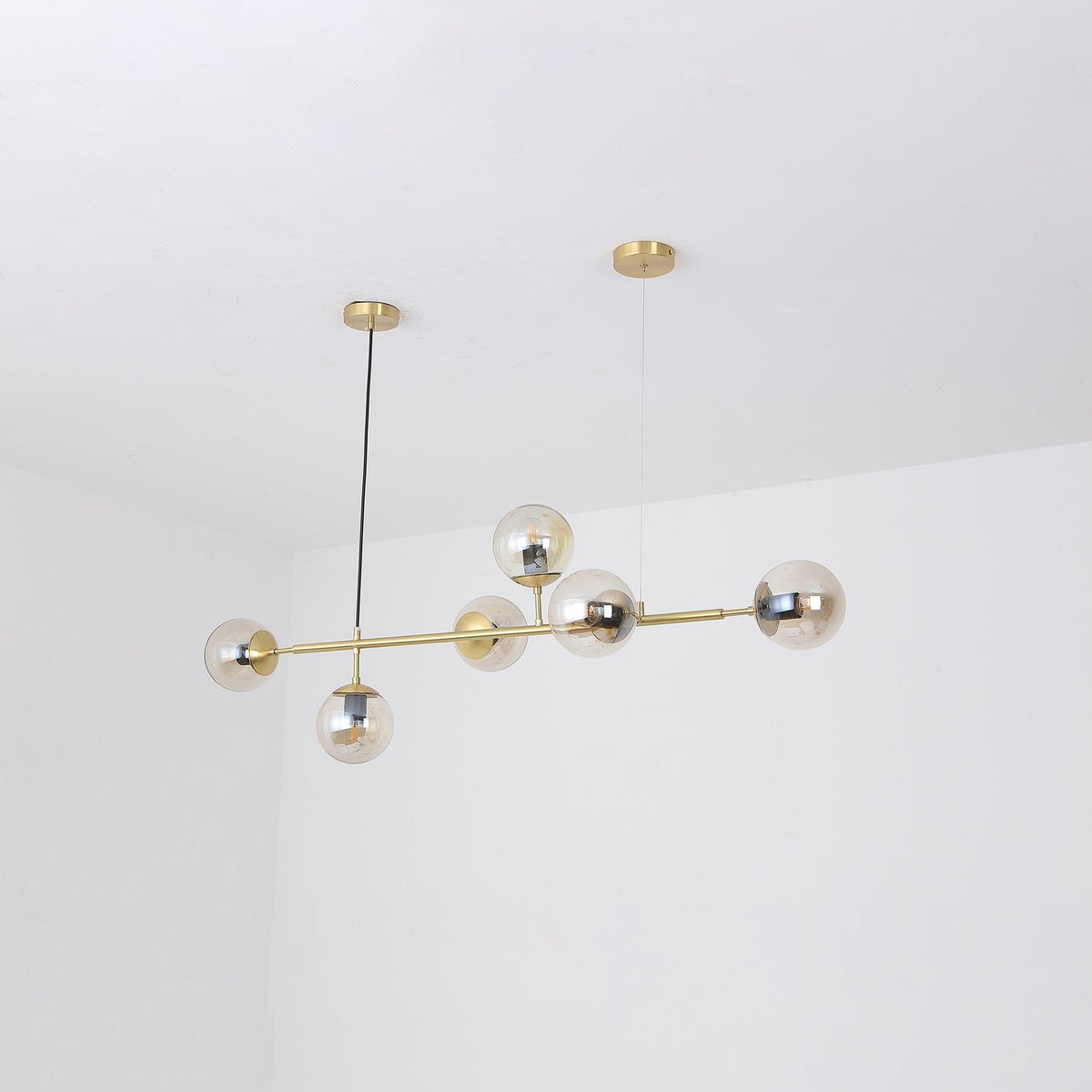 Olveya Suspension Orb Laiton Verre Pour Salon