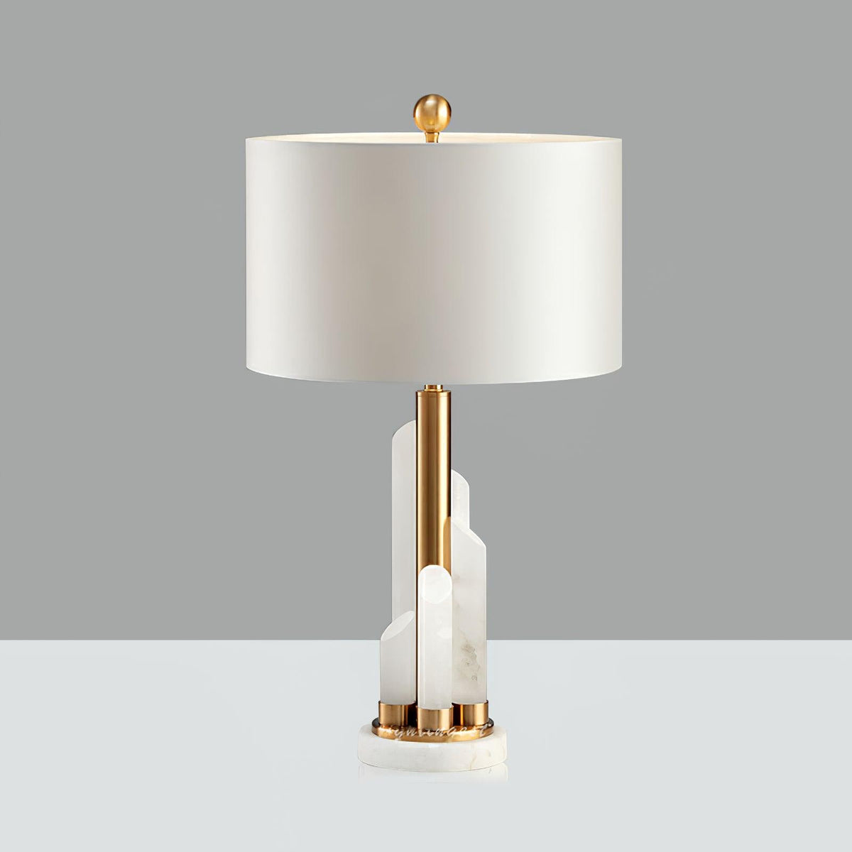 Olvenor Lampe de Table en Albâtre