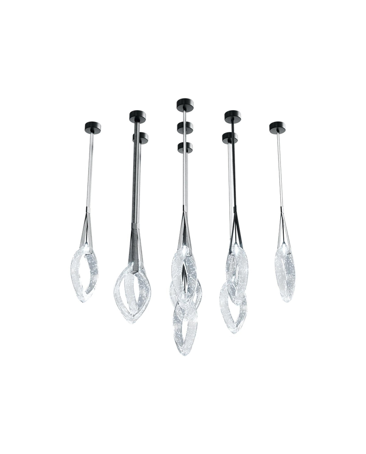 Ivvyne Lustre Moderne et Élégant en Verre