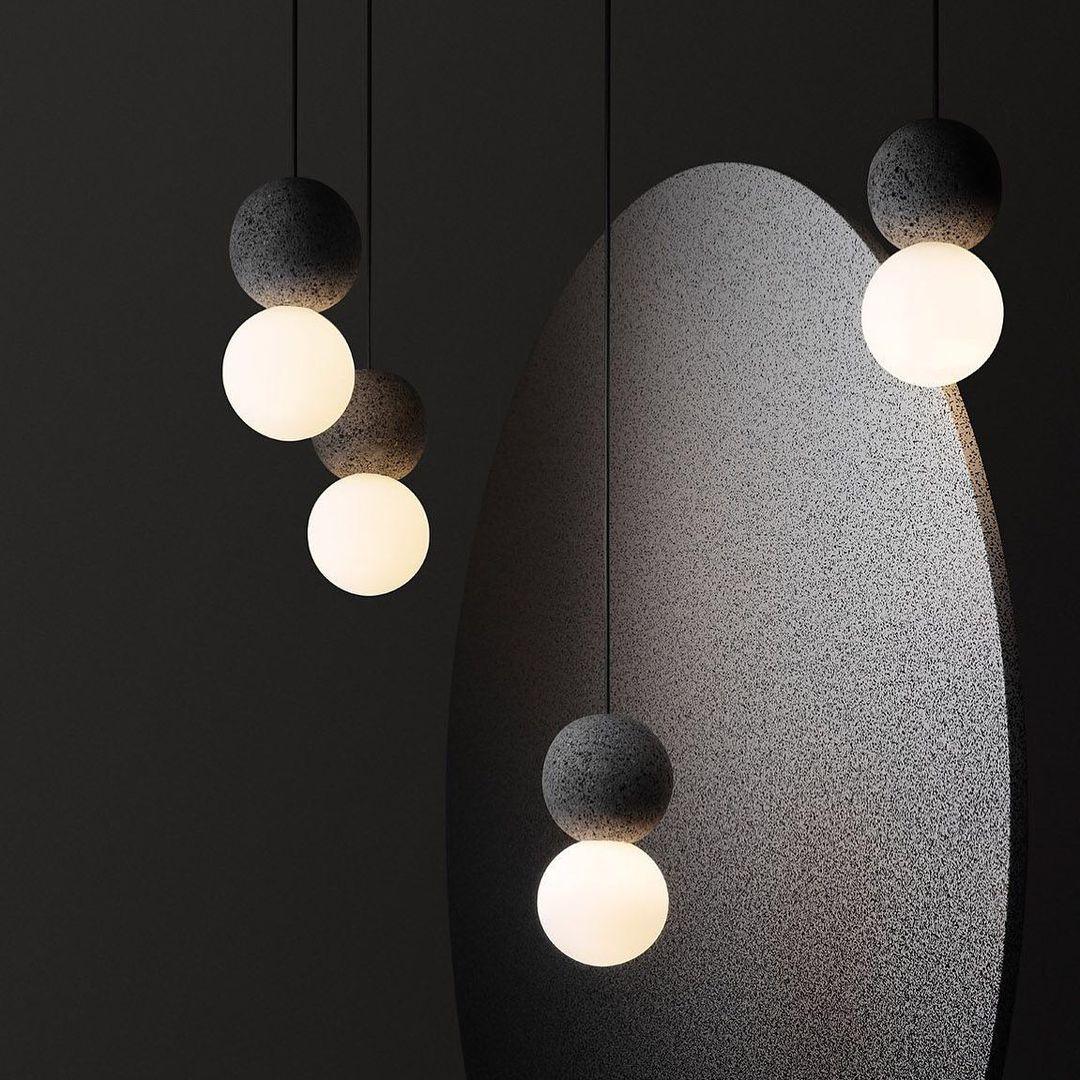 Solvicen Suspension Minimaliste en Ciment