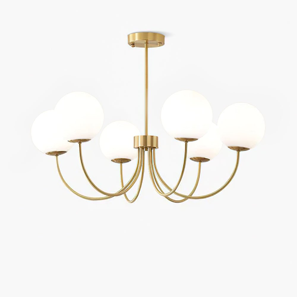Kala Lustre Orillia Brass Globe Modern