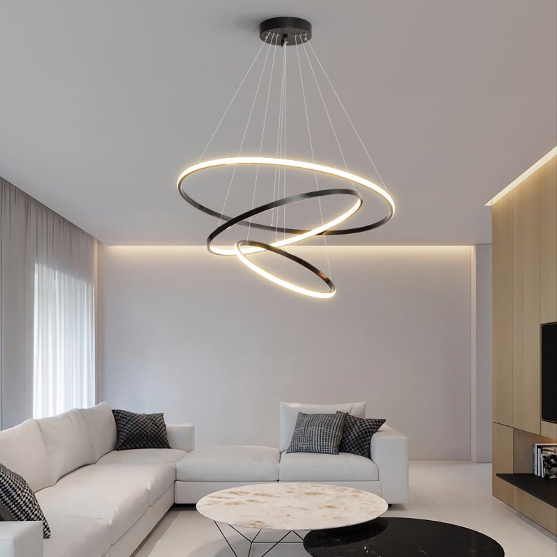 Mirene Lustre Anneaux Modernes Minimalistes en Laiton