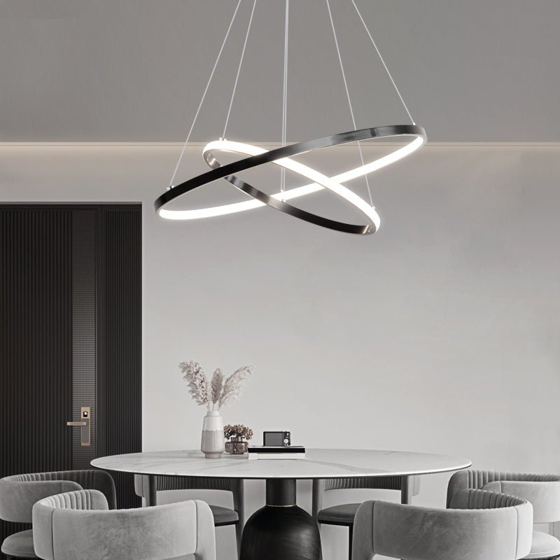 Mirene Lustre Anneaux Modernes Minimalistes en Laiton