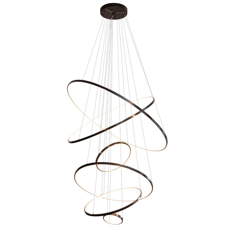 Mirene Lustre Anneaux Modernes Minimalistes en Laiton