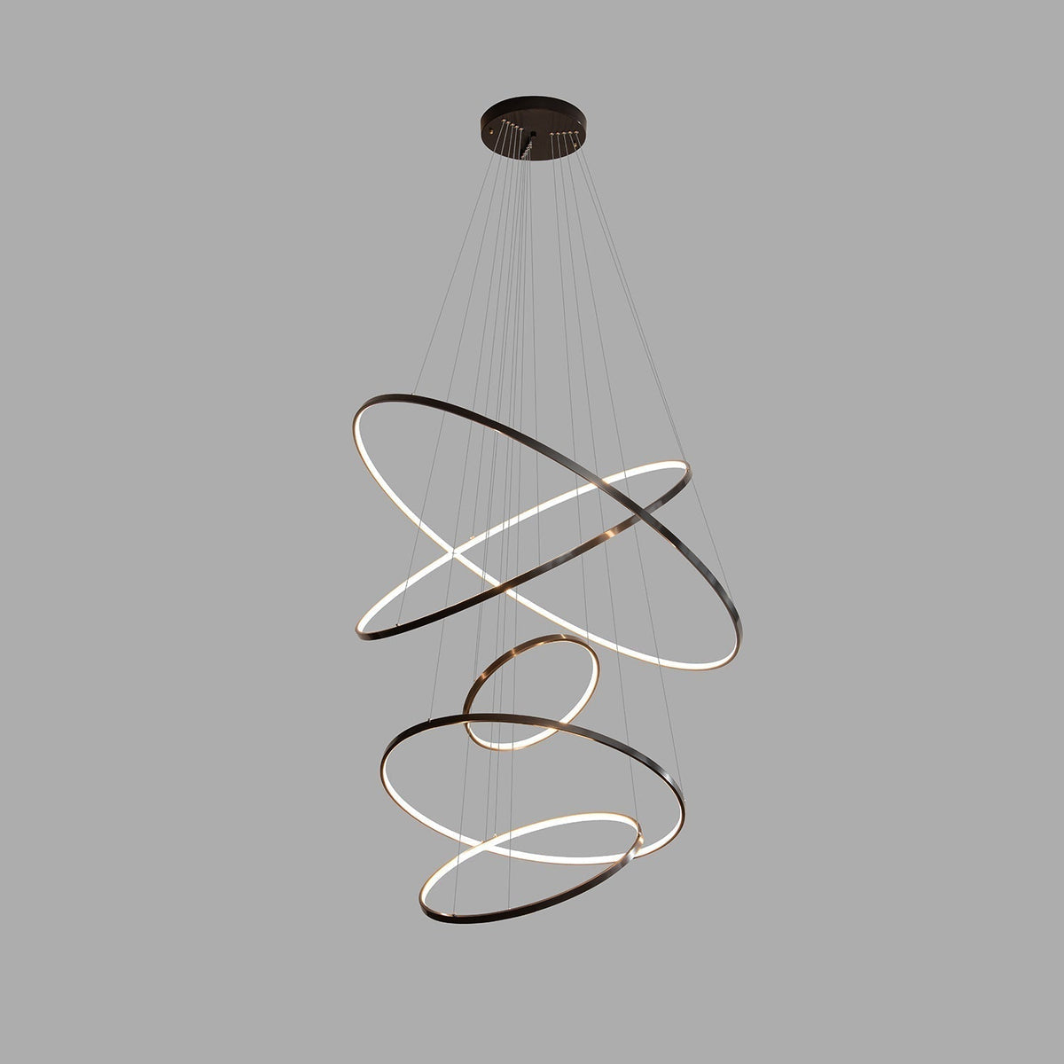 Mirene Lustre Anneaux Modernes Minimalistes en Laiton