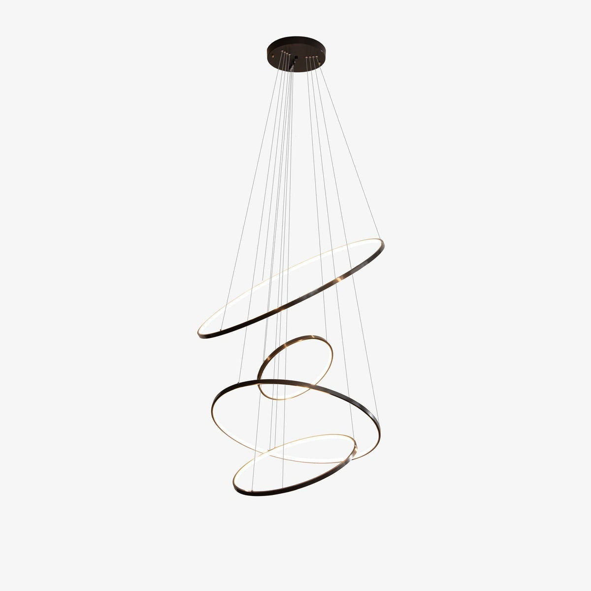 Mirene Lustre Anneaux Modernes Minimalistes en Laiton