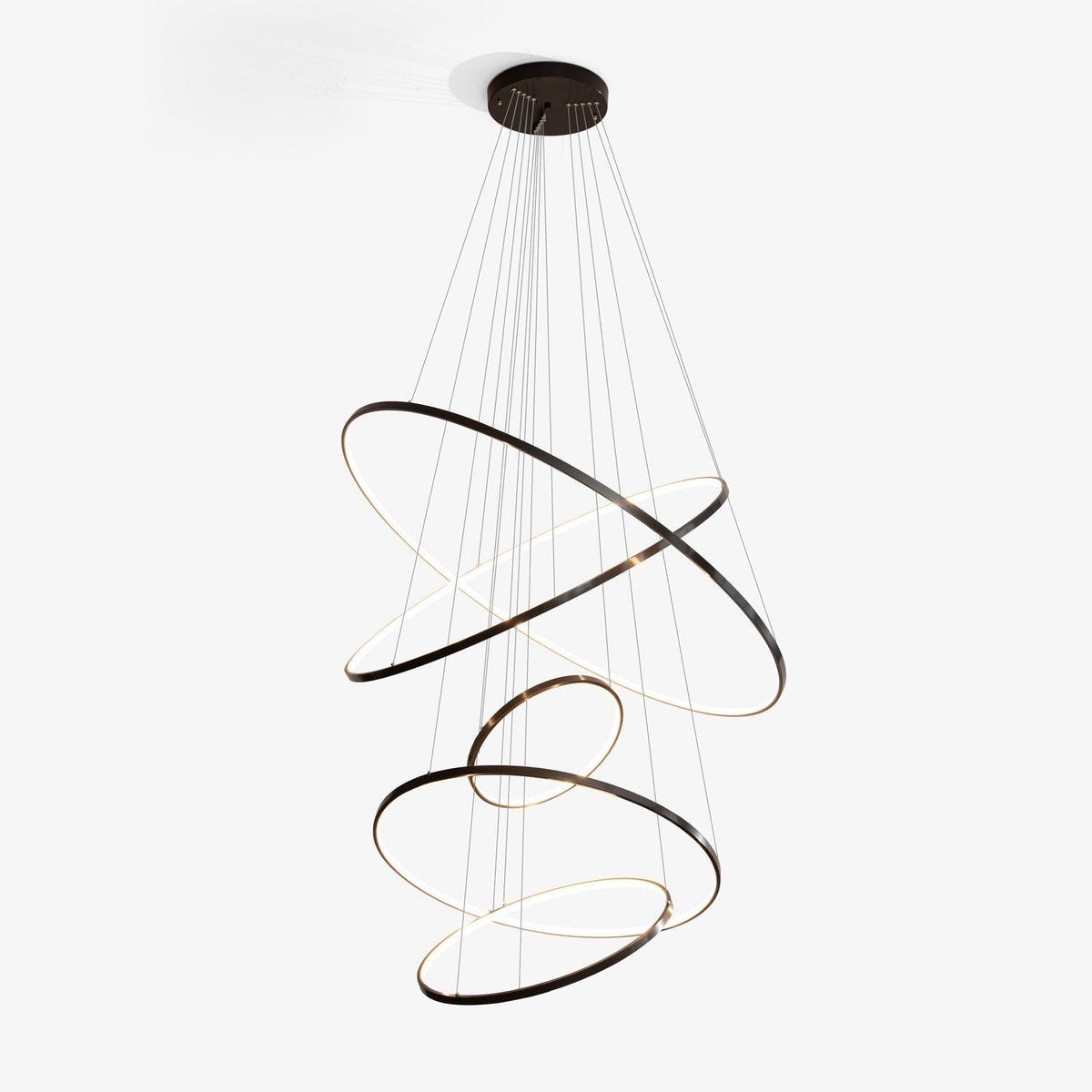 Mirene Lustre Anneaux Modernes Minimalistes en Laiton