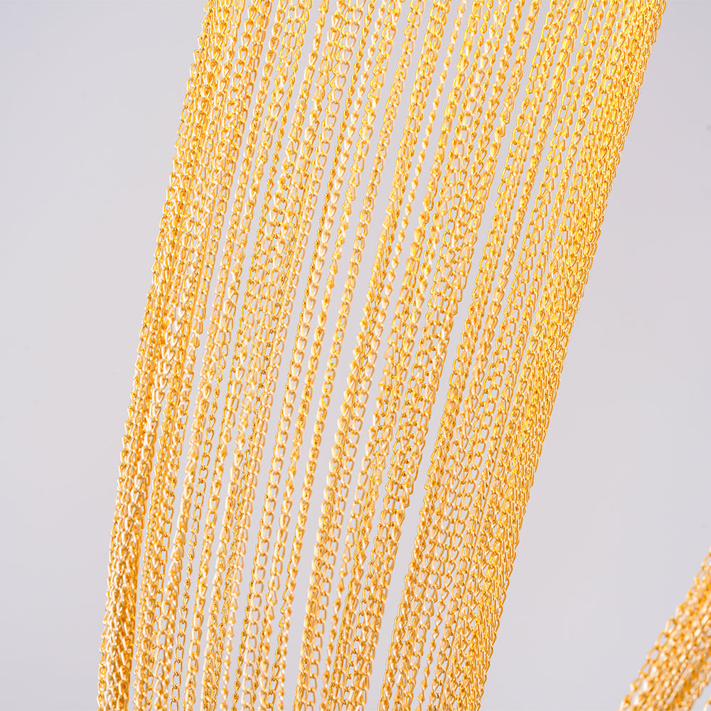 Veyria Suspension en Chaîne de Cuivre Moderne