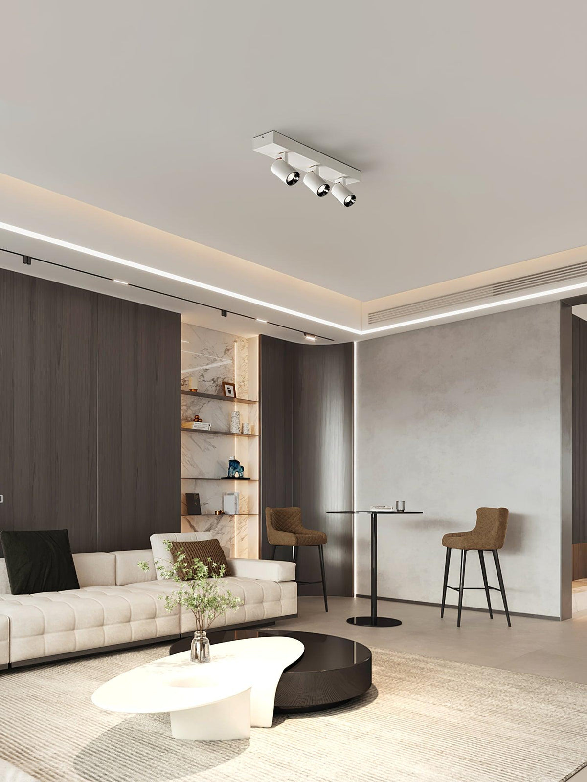 Delora Plafonnier POG Double Spots Linéaires Orientables