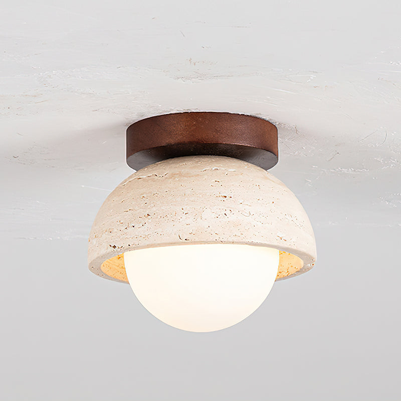 Angled view of the Palermo Ceiling Light against a plain wall.