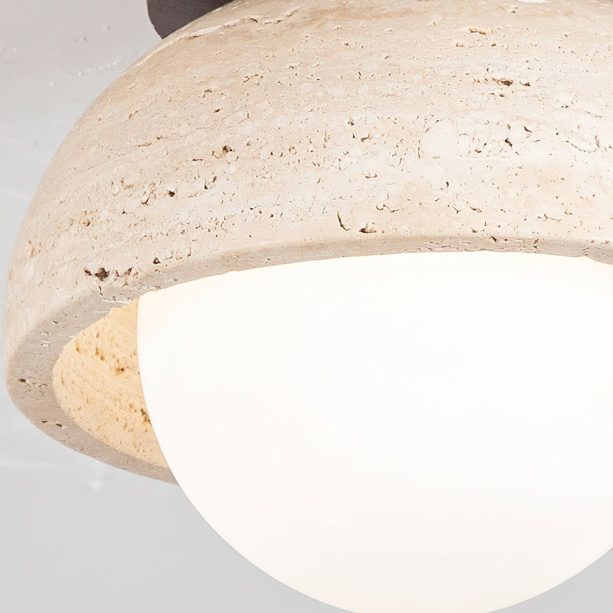 Palermo Ceiling Light viewed from below, showing the light source.