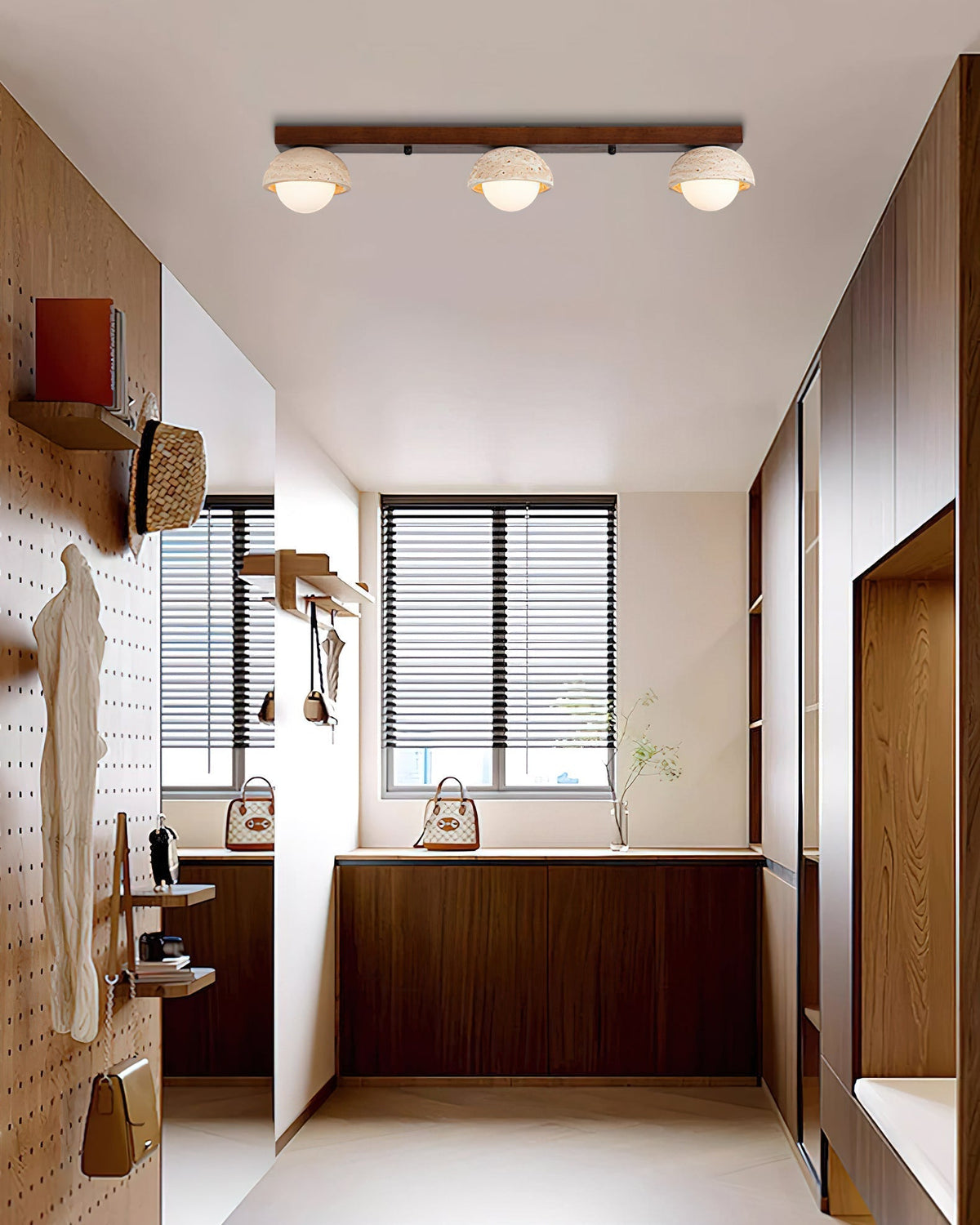 The 2-head version of the Palermo Combination Ceiling Light.