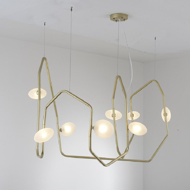 Aurvaryra Lustre Laiton Verre Minimaliste Moderne