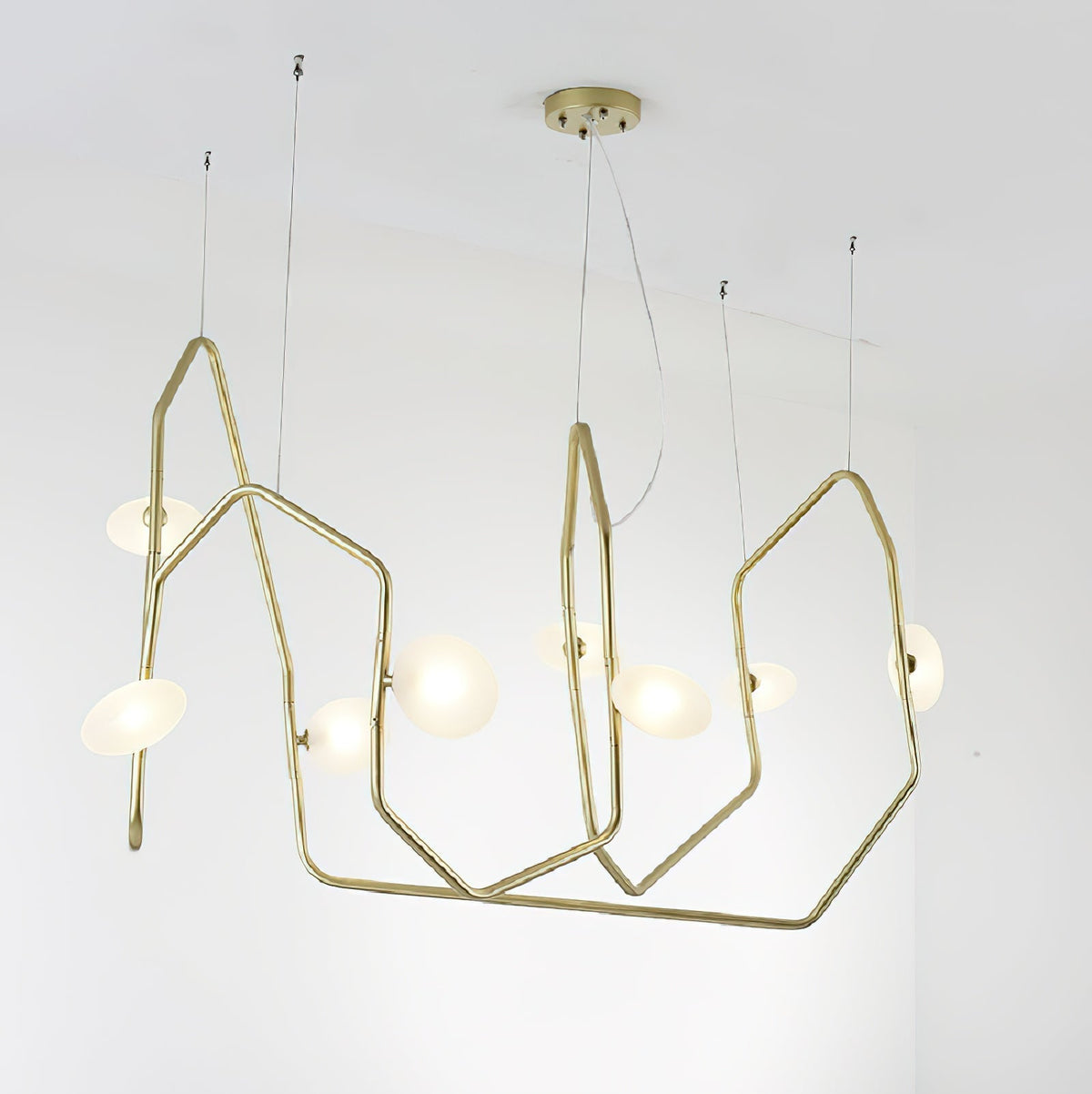 Aurvaryra Lustre Laiton Verre Minimaliste Moderne