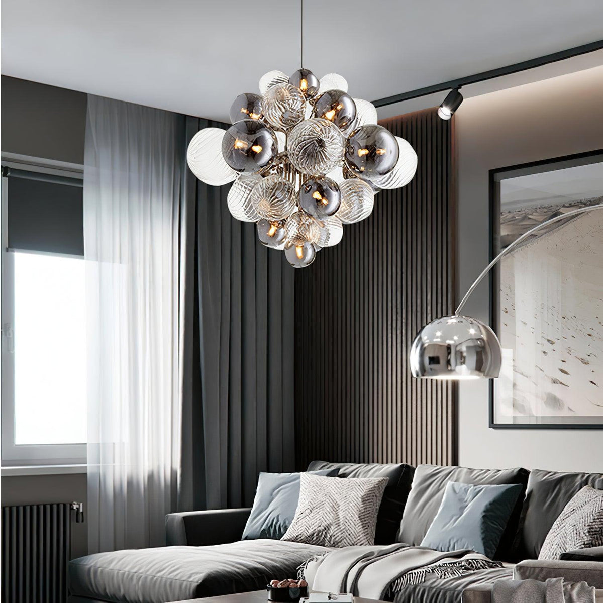 Neralis Boule en Verre Chrome Pallocino