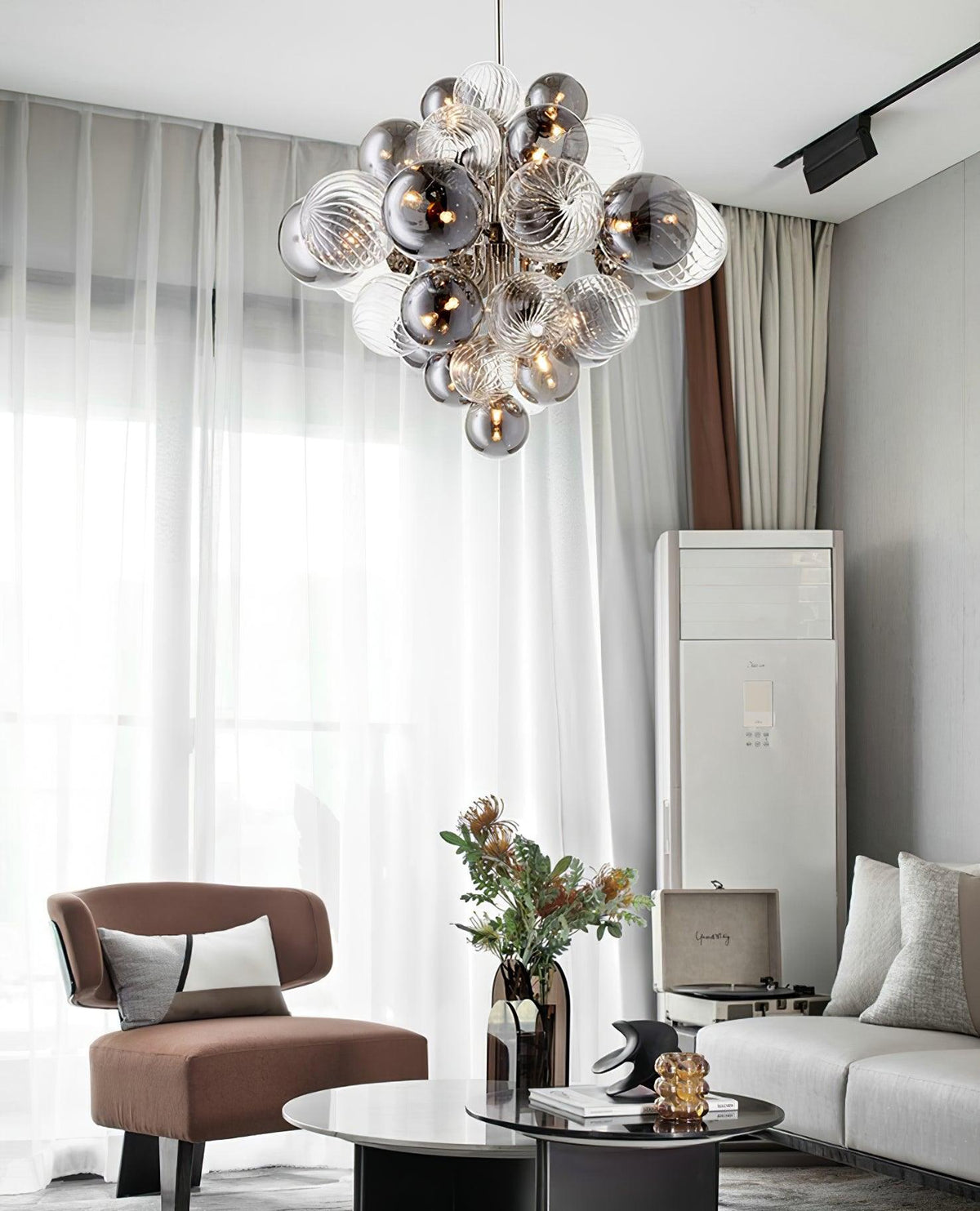 Neralis Boule en Verre Chrome Pallocino