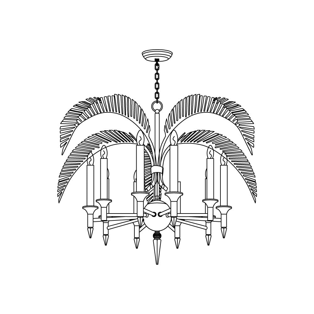 Italis Suspension Lustre Feuillage Créativité Individuelle
