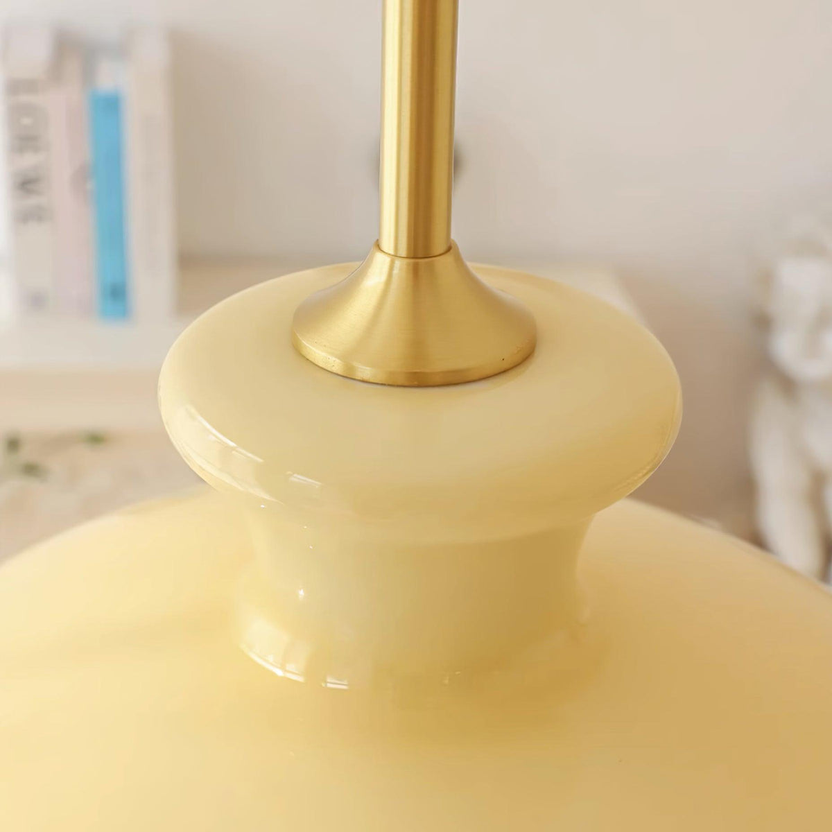 Pendant Lamp Layered Glass Dome Retro Silhouette Warm Ambient Glow-Neutral Decor