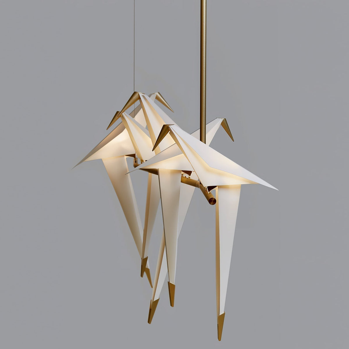 Mavelle Lustre Grue en Papier Sculpturale LED