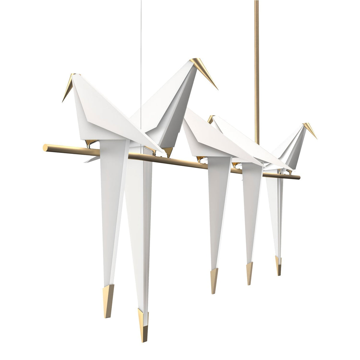 Mavelle Lustre Grue en Papier Sculpturale LED