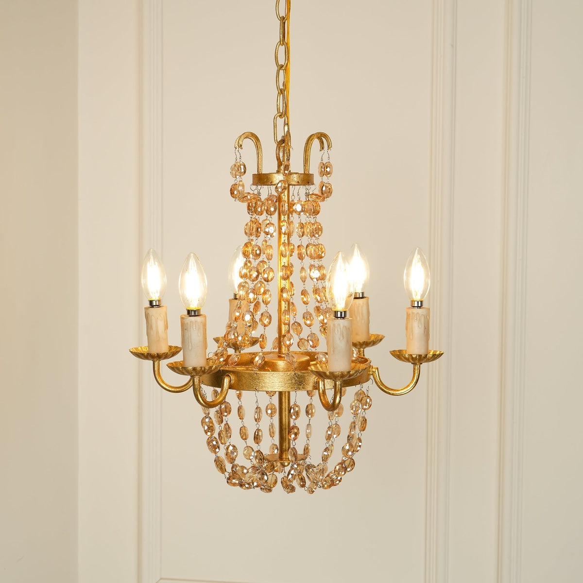 Oraeisra Lustre Cristal Marché Aux Puces Vintage