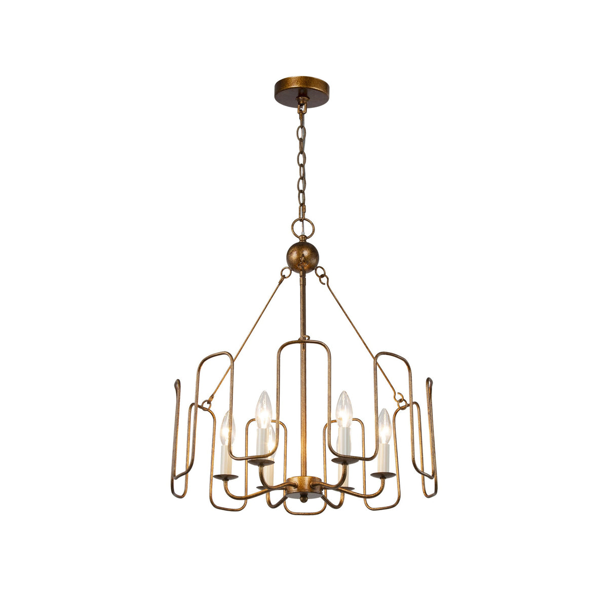 Cocaryra Lustre Métal Industriel Vintage