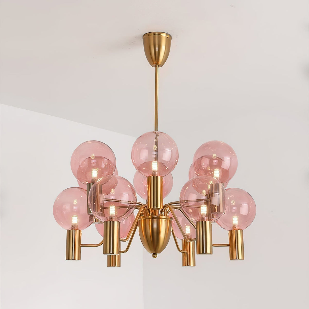 Evmarara Postmodern Luxury Metal Glass Lustre
