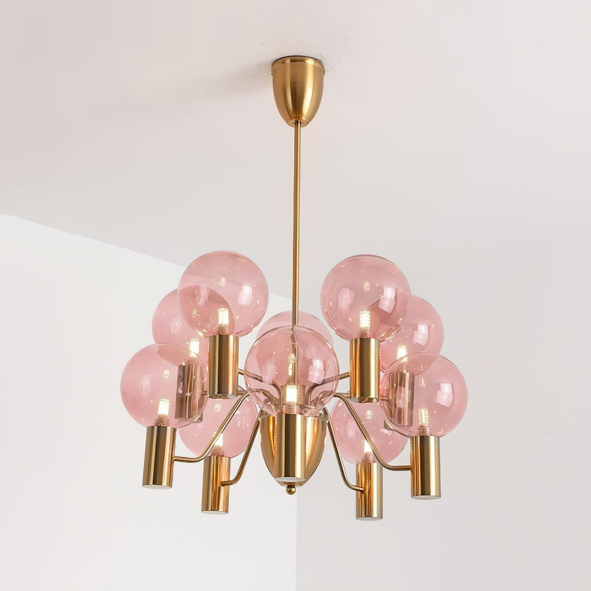 Evmarara Postmodern Luxury Metal Glass Lustre
