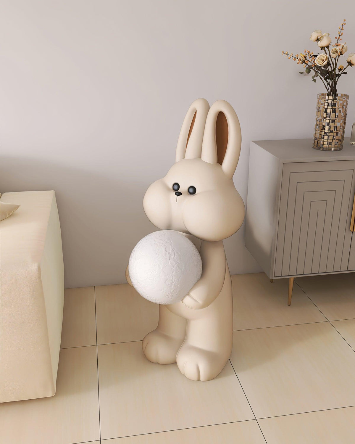 Peach Lampadaire Lapin