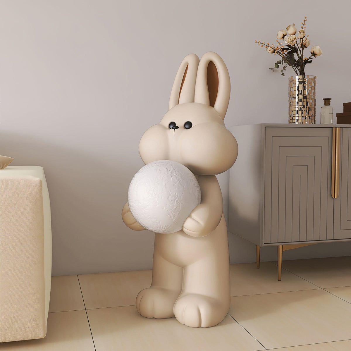 Peach Lampadaire Lapin